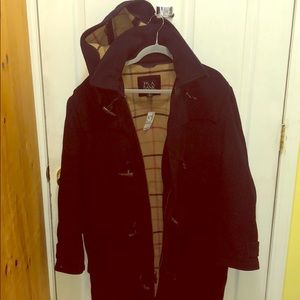 Navy Jos. A. Bank men’s pea coat.